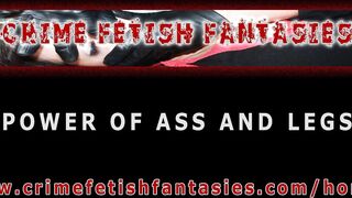Brunette domina in leather gloves and pantyhose lesbian scissorhold facesitting hand over mouth - Trailer