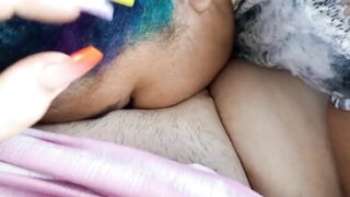 Moaning lesbian Orgasms in public parking lot car, getting very hot in here