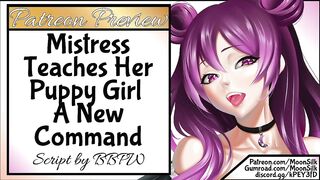 F4F Mistress Teaches Her Puppy Girl A New Command: Lick!