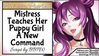 F4F Mistress Teaches Her Puppy Girl A New Command: Lick!