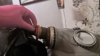 breathplay with gasmask