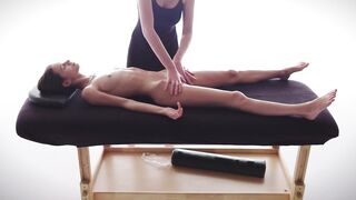 Petite Teen Getting A Massage