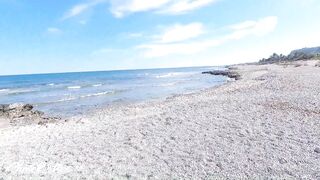 Foursome on the beach with three hot girls and a big cock sheila ortega briana banderas