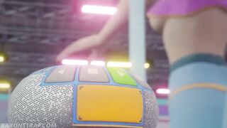 Brigitte and Sombra Lesbian Workout