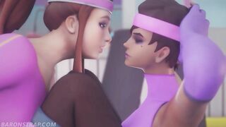 Brigitte and Sombra Lesbian Workout