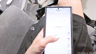 In the Shopping Center with remote control toys and we get dripping wet pussy in public