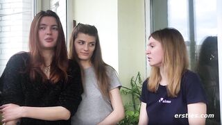Ersties - Hot Girl Threesome Leads To Steamy Lesbian Sex