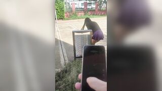 We go for a walk with my two lesbian friends and I control their vibrators in public.