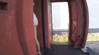 big tits redhead teen fucked for cash in abandoned train pov stepmother babe petite australian