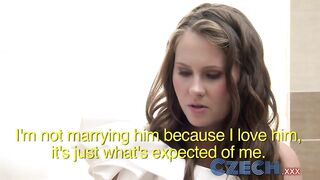 Czech Young bride changes her mind and sleeps with best friend