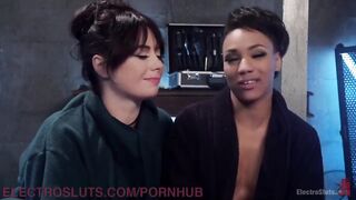 Hot Latex Lesbian Electro Babes