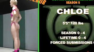 Blonde fucks up feisty redhead. Kicks