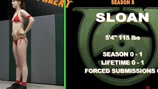 Blonde fucks up feisty redhead. Kicks