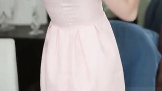 Seducing my stepdad to fuck my tight teen pussy