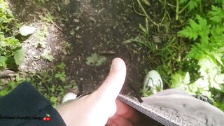 ????‍????MASTURBATE IN THE FOREST TO MY BABY ???? FUCK WHEN WE GO HOME ????