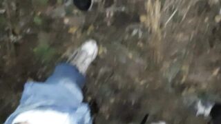 Three girlfriends in a dark forest masturbate loudly and cum - Lesbian_illusion