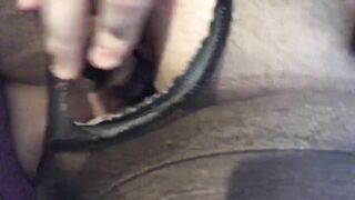 Work Slut. Girl fucks herself in work uniform