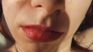 A hot dominatrix in leather dominates a gorgeous brunette