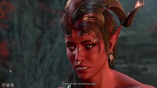 Tiefling and Karlach can finally touch each other (2nd romance scene + dialogs)