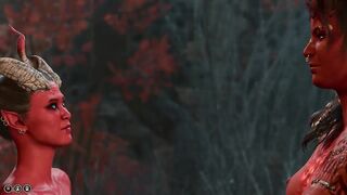 Tiefling and Karlach can finally touch each other (2nd romance scene + dialogs)