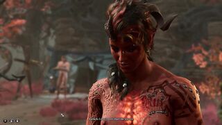 Tiefling and Karlach can finally touch each other (2nd romance scene + dialogs)