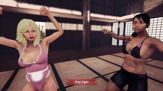 Faye vs. Dela (Naked Fighter 3D)
