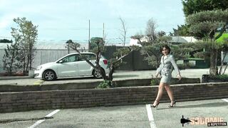 Manéa and Mélia, two naughty lesbians who fuck a guy