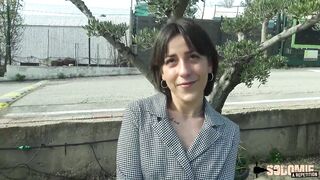 Manéa and Mélia, two naughty lesbians who fuck a guy