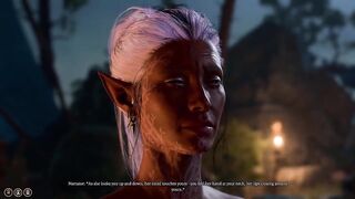 Lesbian Dark Skin Elf x Minthara Baldurs Gate 3 1080p 60fps Ultra