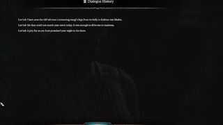 Tiefling cucks Lae'Zel at camp party with Minthara