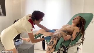 Cruel doctor and her patient Divine Eve
