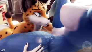 Furry chupando a buceta de outra furry