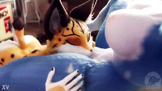 Furry chupando a buceta de outra furry