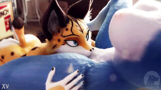 Furry chupando a buceta de outra furry