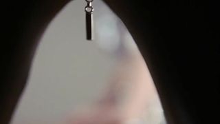 Domina in black catsuit fucks her sex doll