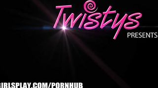 Sexy blonde wife is seduced by her horny brunette wife