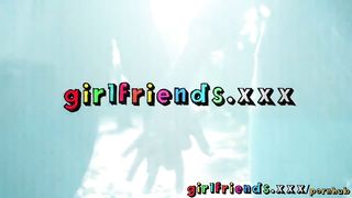 Girlfriends catch up and make amateur homemade lesbian sex tape