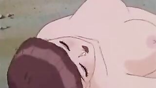 Girls are licking at the beach