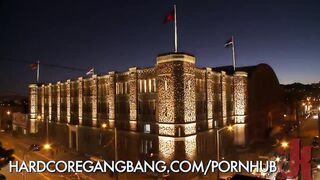 Hardcore Gangbang at a Pool Party