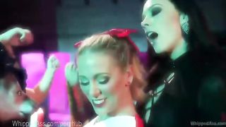 Hot Goth Dommes Halloween Cheerleader