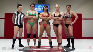 Three Hot MILFS Fight It Out