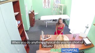 FakeHospital Naughty blonde nurse sexually seduces stunning new patient
