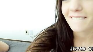 Fingers explore lesbian hole