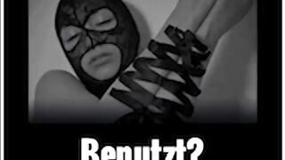 German mature dominatrix does BDSM sex with bondage on a young woman slave and trains her