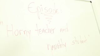 Horny latina lesbian teacher seduces her big clit student with sex toys