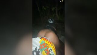 big booty ebony getting strapped in the car.