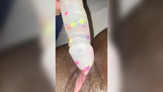 fat pussy looks good taking my strap