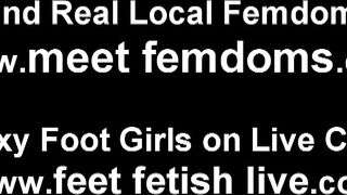 Its time for our lesbian foot fetish orgy to begin