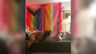 i made my masc girlfriend squirt (full video on OF)