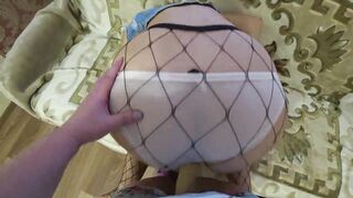 My girlfriend's gorgeous ass POV. Mature lesbian with strap-on loves fucking curvy MILF doggy style. Big ass compilation. PAWG. Home fetish. Amateur.